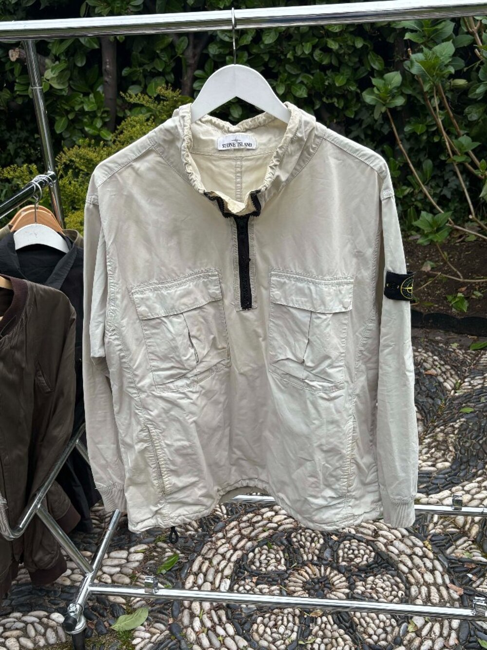 Stone Island High Zip Hoodless Anorak Jacket